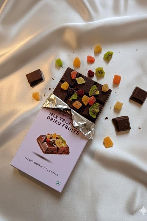 D'Melto Tropical Mix Fruits Dark Chocolate